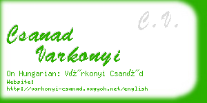 csanad varkonyi business card
